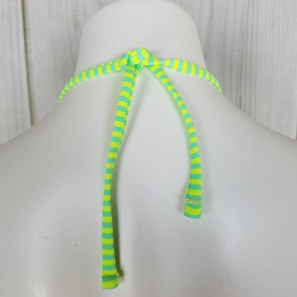 InMocean Green Striped Push-up Bra String Bikini - Picture 5 of 7